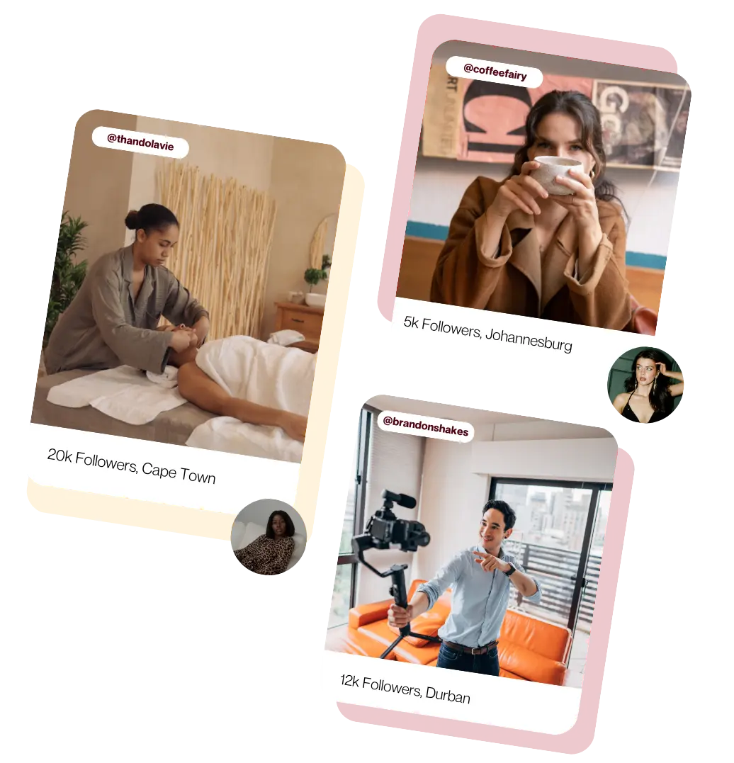 African influencer with phone